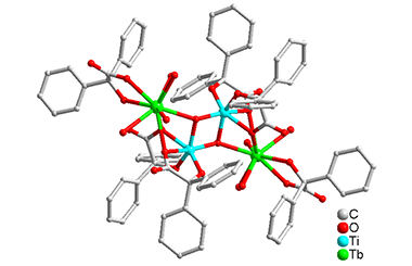 Luminescent Lanthanide-titanium-organic Compound Constructed by Tetra-nuclear Ln-Ti Building Units and Diphenylglycolic Acid 2011-2805